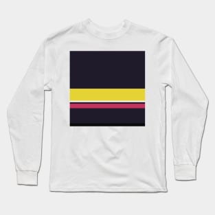 A shocking merger of Very Light Pink, Dark, Almost Black, Dingy Dungeon and Piss Yellow stripes. Long Sleeve T-Shirt